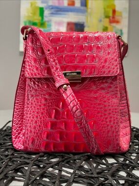 Brahmin Margo Pink Cosmos Crossbody
